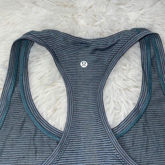Lululemon Swiftly Tech Racerback 2.0 *Race Length Tetra Stripe Rhino Grey - Picture 6 of 6